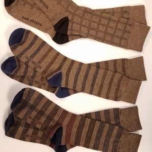 3 pair pack - Brown - Van Heusen Business Socks